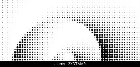 texture de gradient de bruit demi-ton. Toile de fond horizontale rétro pixelisée. Illustration vectorielle Illustration de Vecteur