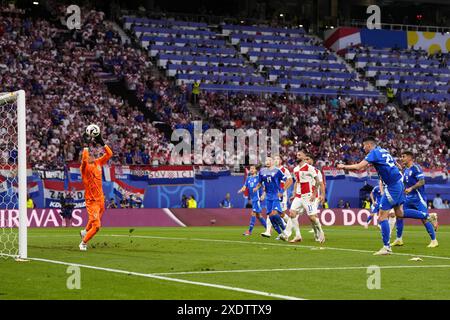 Leipzig, Germanie. 24 juin 2024. Lors du match de football Euro 2024 entre la Croatie et l'Italie au stade de Leipzig, Leipzig, Allemagne - lundi 24 juin 2024. Sport - Football. (Photo de Fabio Ferrari/LaPresse) crédit : LaPresse/Alamy Live News Banque D'Images