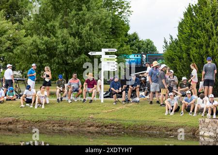 Nashville, États-Unis. 23 juin 2024. Jour 3 du tournoi de golf LIV de Nashville au Grove à College Grove, Tennessee, le 23 juin 2024. (Photo de Kindell Buchanan/Sipa USA) crédit : Sipa USA/Alamy Live News Banque D'Images