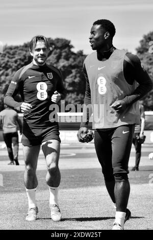 Darlington, Royaume-Uni. 02 juin 2024. Le défenseur Marc Guehi photographié alors que l’équipe anglaise de Gareth Southgate s’entraîne avant l’UEFA Euro 2024. Crédit : James Hind/Alamy. Banque D'Images