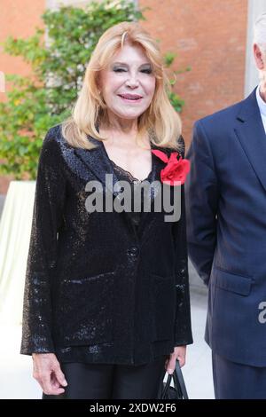 La baronne Thyssen, Carmen Cervera assiste à l'ouverture de l'exposition mémoire coloniale dans les collections Thyssen-bornemisza 24 juin 2024 Espagne Banque D'Images