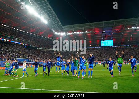 Leipzig, Allemagne. 24 juin 2024. Lors du match de l'UEFA Euro 2024 entre la Croatie et l'Italie, le groupe B, date 3, a joué au Red Bull Arena Stadium le 24 juin 2024 à Leipzig, en Allemagne. (Photo de Bagu Blanco/PRESSINPHOTO) crédit : AGENCE SPORTIVE PRESSINPHOTO/Alamy Live News Banque D'Images