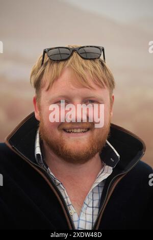 Kaleb Cooper, personnalité de la télévision, photographié au Three Counties Show de 2024, Malvern, Worcestershire Banque D'Images