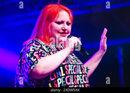 Milan, Gossip se produit en concert au Magnolia de Segrate. Sur la photo : Beth Ditto Banque D'Images