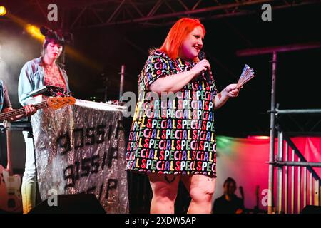 Milan, Gossip se produit en concert au Magnolia de Segrate. Sur la photo : Beth Ditto Banque D'Images