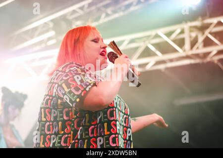 Milan, Gossip se produit en concert au Magnolia de Segrate. Sur la photo : Beth Ditto Banque D'Images