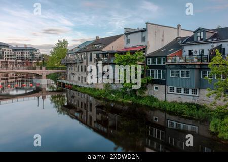 Le charmant village d'Elora en Ontario, Canada. Banque D'Images