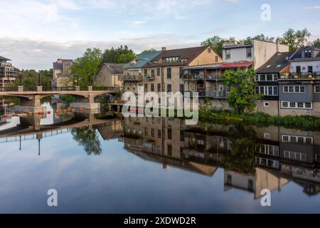 Le charmant village d'Elora en Ontario, Canada. Banque D'Images