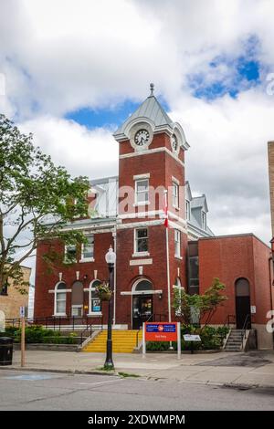 Immeuble historique du bureau de poste dans le centre-ville de Port Perry, Ontario, Canada Banque D'Images