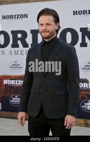 Los Angeles, États-Unis. 24 juin 2024. LOS ANGELES, ÉTATS-UNIS. 24 juin 2024 : Austin Grant à la première de Horizon : an American Saga au Regency Village Theatre. Crédit photo : Paul Smith/Alamy Live News Banque D'Images