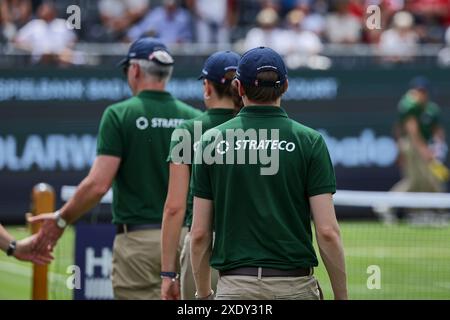 Bad Homburg, Hesse, Allemagne. 24 juin 2024. Les arbitres de ligne pendant le BAD HOMBURG OPEN présenté par SOLARWATTT- WTA500 - Tennis féminin (crédit image : © Mathias Schulz/ZUMA Press Wire) USAGE ÉDITORIAL SEULEMENT! Non destiné à UN USAGE commercial ! Banque D'Images