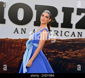 Los Angeles, États-Unis. 24 juin 2024. Isabelle Fuhrman assiste à la première du drame occidental 'Horizon : an American Saga - Chapter 1' au Regency Theatre de Los Angeles le lundi 24 juin 2024. Storyline : raconte une période de 15 ans d'expansion et de colonisation de l'Ouest américain avant et après la guerre de Sécession. Photo de Jim Ruymen/UPI crédit : UPI/Alamy Live News Banque D'Images