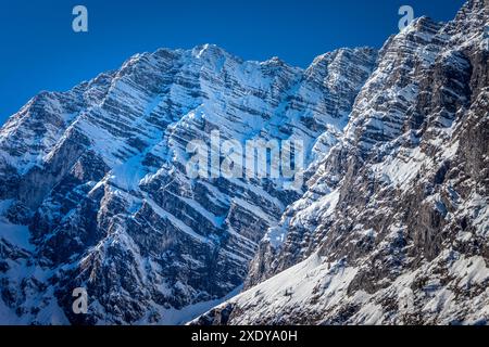 Géographie / voyage, Allemagne, Bavière, mur est de Watzmann sur Koenigssee près de St Bartholomae, ADDITIONAL-RIGHTS-LEARANCE-INFO-NOT-AVAILABLE Banque D'Images