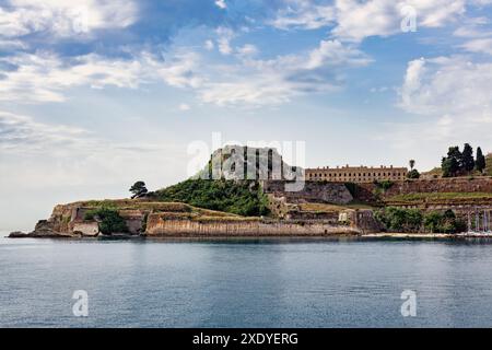 Die Alte Festung in Kerkyra auf Korfu Banque D'Images