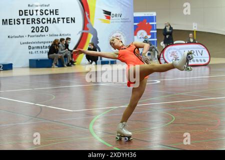 Championnat allemand de patinage artistique à roulettes Banque D'Images