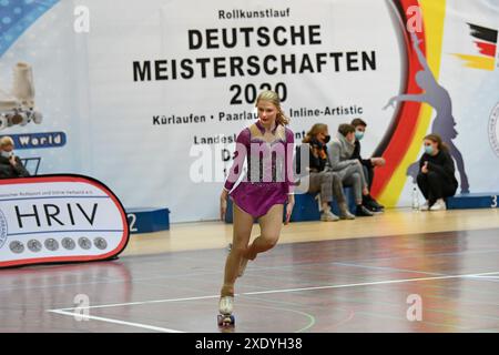 Championnat allemand de patinage artistique à roulettes Banque D'Images