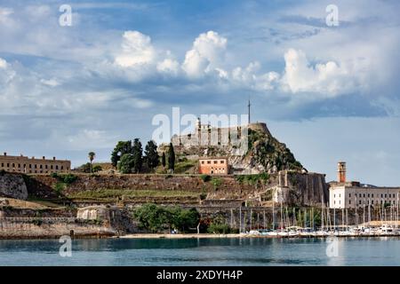 Die Alte Festung in Kerkyra auf Korfu Banque D'Images