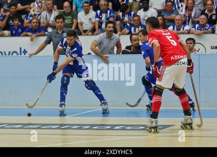 Porto, Portugal. 23 juin 2024. Porto, 23/06/2024 - Futebol Clube do Porto a accueilli Sport Lisboa e Benfica cet après-midi au Pavillon de l'Arena de Dragão, dans un match comptant pour le match 03 - Championnat national de hockey sur roulettes - finale - 2023/2024 crédit : Atlantico Press/Alamy Live News Banque D'Images