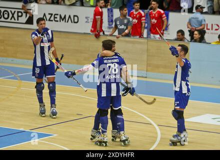 Porto, Portugal. 23 juin 2024. Porto, 23/06/2024 - Futebol Clube do Porto a accueilli Sport Lisboa e Benfica cet après-midi au Pavillon de l'Arena de Dragão, dans un match comptant pour le match 03 - Championnat national de hockey sur roulettes - finale - 2023/2024 crédit : Atlantico Press/Alamy Live News Banque D'Images