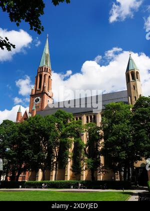 Neue Pfarrkirche St Johann Baptist in Haidhausen Munich Bavière Allemagne Banque D'Images