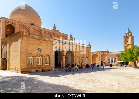 Ispahan, Iran - 24 octobre 2018 : vue panoramique de la cathédrale Saint-Sauveur (cathédrale Vank) dans le quartier de New Julfa. Banque D'Images