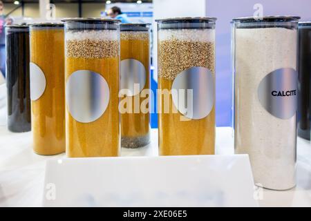 Structure interne de filtres à eau pour systèmes d'épuration. Banque D'Images