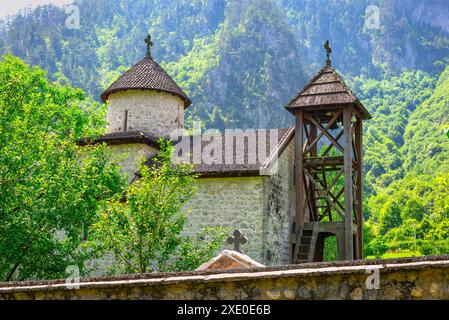 Monastère de Dobrilovina en montagne Banque D'Images