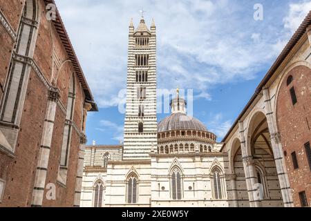 Une photographie de Duomo di Siena - Cathédrale de Sienne, Toscane, Italie. Banque D'Images