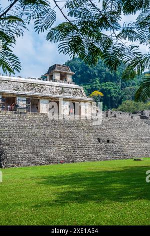 Ruines mayas à Palenque Banque D'Images