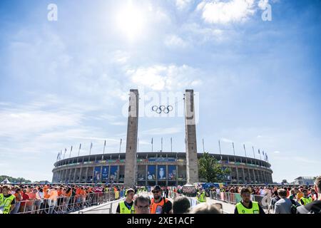 Berlin, Allemagne. 25 juin 2024. Olympiastadion pour le match UEFA Euro 2024 dans le Groupe d entre les pays-Bas et l'Autriche à Berlin. Crédit : Gonzales photo/Alamy Live News Banque D'Images