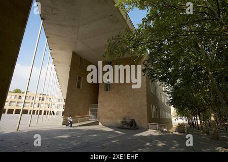 L'hôtel de ville, par Rafael Moneo, Logroño, La Rioja. L'Espagne. Banque D'Images