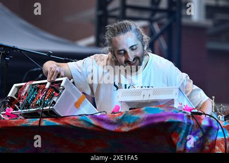 James Holden ouvre la tournée Smile Summer 2024 au Cavea de l'Auditorium Parco della Musica, le 24 juin 2024 à Rome, Italie. Banque D'Images