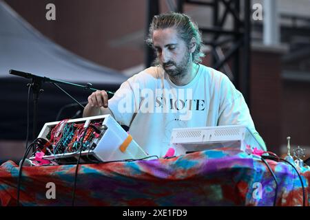 James Holden ouvre la tournée Smile Summer 2024 au Cavea de l'Auditorium Parco della Musica, le 24 juin 2024 à Rome, Italie. Banque D'Images