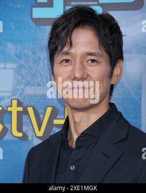 Tokyo, Japon. 25 juin 2024. L'acteur Hidetoshi Nishijima pose pour la caméra lors de l'appel photo 'Sunny' d'Apple TV à Tokyo, au Japon, le mardi 25 juin 2024. Photo de Keizo Mori/UPI crédit : UPI/Alamy Live News Banque D'Images