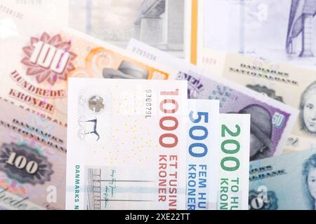 Un fond d'argent danois Banque D'Images