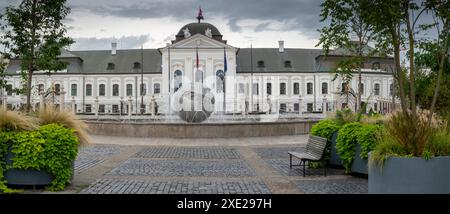 La résidence du Président de la Slovaquie, le Palais Grassalkovich. Bratislava. Slovaquie. Banque D'Images