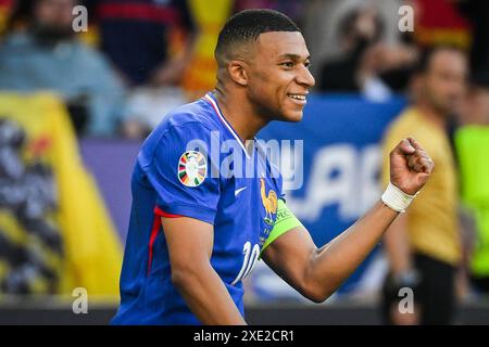 Dortmund, Allemagne. 25 juin 2024. Kylian MBAPPE célèbre son but lors de l'UEFA Euro 2024, match de football du Groupe d entre la France et la Pologne le 25 juin 2024 au signal Iduna Park à Dortmund, en Allemagne. Agence photo indépendante/Alamy Live News Banque D'Images