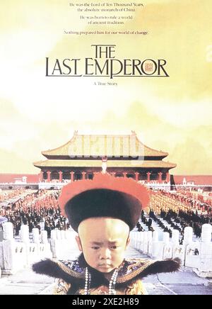 Viersen, Allemagne - 9 mai. 2024 : original officiel The Last Emperor film poster détail de 1987 Banque D'Images