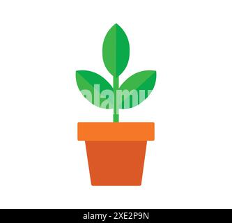 Symbole plante isolée. Illustration vectorielle Illustration de Vecteur