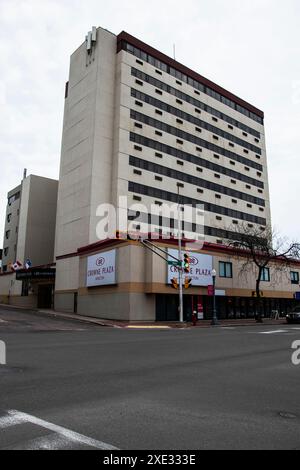 Hôtel Crowne Plaza sur la rue main au centre-ville de Moncton, Nouveau-Brunswick, Canada Banque D'Images