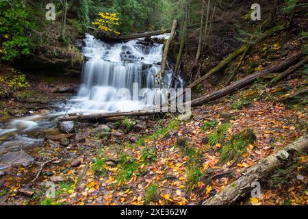 Site pittoresque de Wagner Falls State, Michigan Banque D'Images