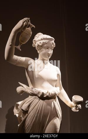 Statue de Hebe, célèbre sculpture antique d'Antonio Canova, 1796 Banque D'Images