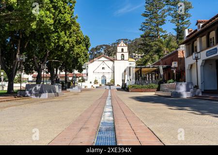 Mission historique basilique san buenaventura à Ventura, CA. Copier espace Banque D'Images
