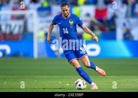 Dortmund, Allemagne. 25 juin 2024. Adrien Rabiot de France lors du match de l'UEFA EURO Group d 2024 entre la France et la Pologne au BVB Stadion Dortmund à Dortmund, Allemagne, le 25 juin 2024 (photo par Andrew SURMA/ crédit : Sipa USA/Alamy Live News Banque D'Images