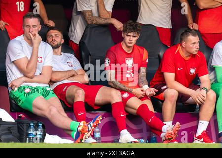 DORTMUND, ALLEMAGNE - JUIN 25 : le Polonais Nicola Zalewski est vu sur le banc lors du match Groupe d - UEFA EURO 2024 opposant la France et la Pologne au BVB Stadion Dortmund le 25 juin 2024 à Dortmund, Allemagne. (Photo de Joris Verwijst/BSR Agency) Banque D'Images