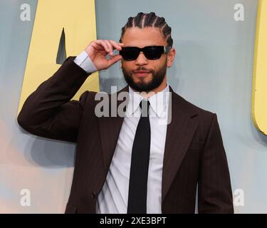 Londres, Royaume-Uni. 24 juin 2024. Calvin Demba à la première mondiale Supacell à Odeon luxe à West End, Londres (crédit image : © Cat Morley/SOPA images via ZUMA Press Wire) USAGE ÉDITORIAL UNIQUEMENT ! Non destiné à UN USAGE commercial ! Banque D'Images