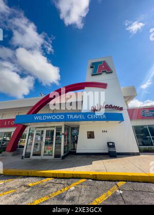 Wildwood, FL, États-Unis - 15 juin 2024 : TA REST stop Travel America Banque D'Images