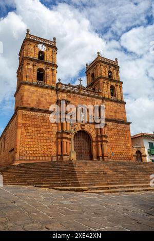 Église paroissiale de l'Immaculée conception à Barichara, Santander département Colombie Banque D'Images