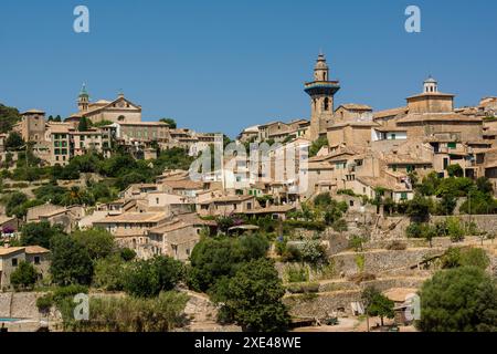 Valldemossa, la sierra de Tramuntana, à Majorque, îles Baléares, Espagne, Europe Banque D'Images