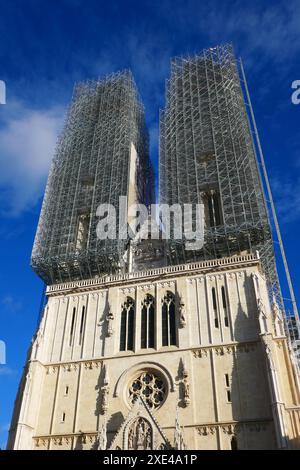 Cathédrale de Zagreb, Croatie Banque D'Images